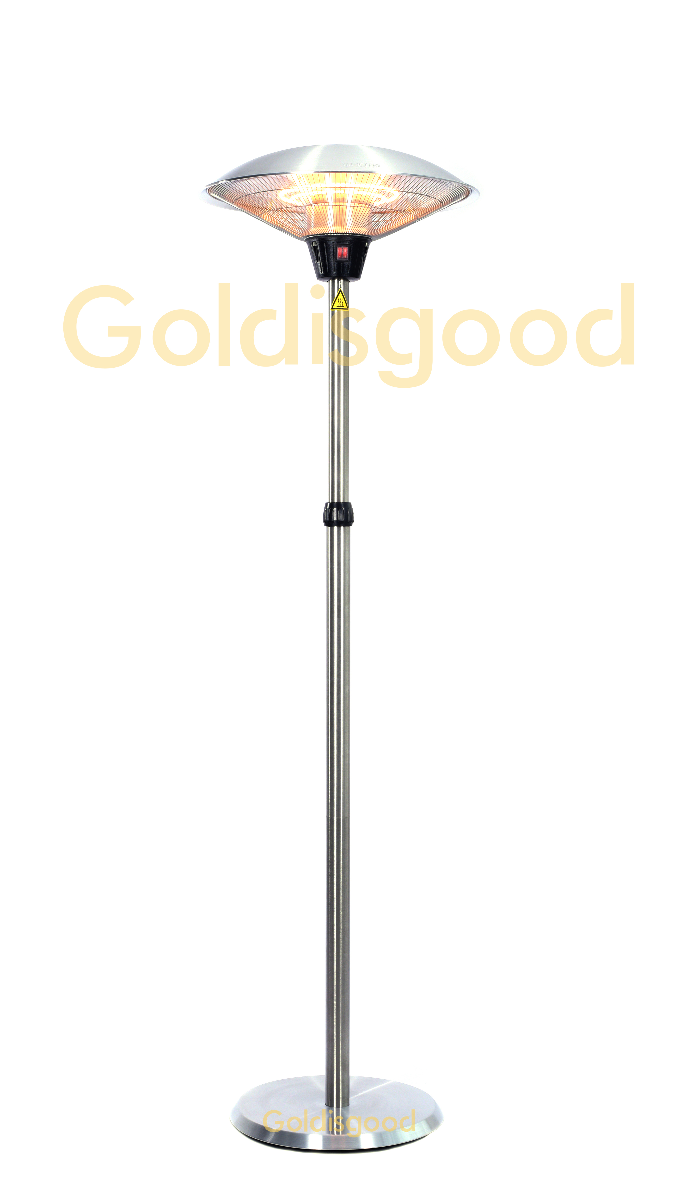 Distance between patio heater and ceiling