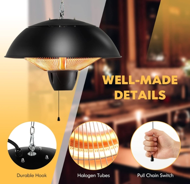 Bathroom heater waterproof